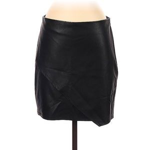 Splendid Black Faux Leather Skirt